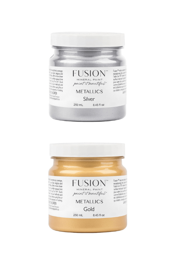 New Fusion Silver & Gold Metallic Fusion™ Mineral Paint