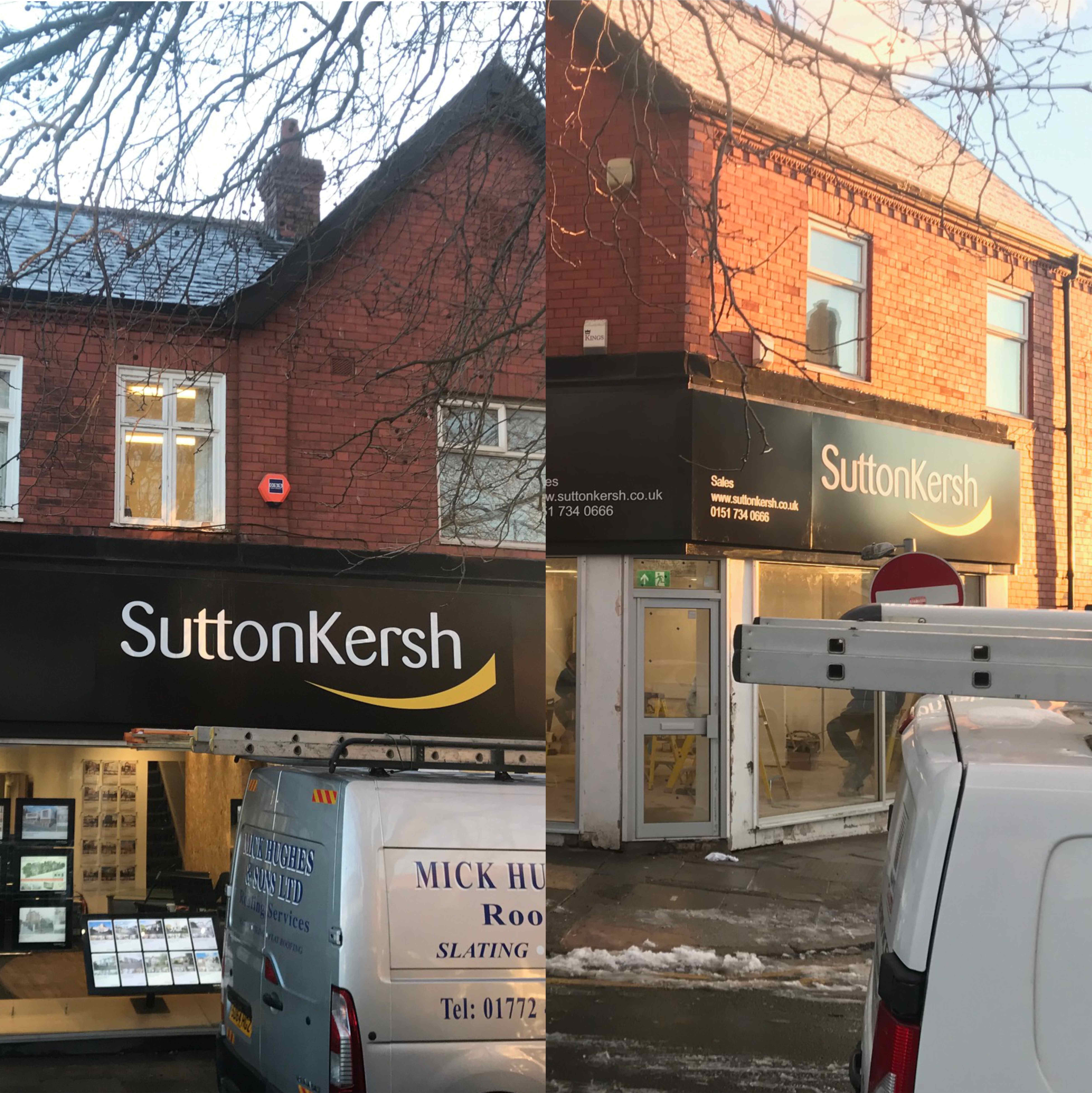 Countrywide Estate Agents Sutton Kersh, Allerton Liverpool Fusion Signs