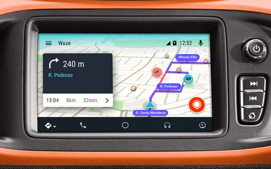 Com o Waze para Android Auto você tem seu GPS no carro Fusne