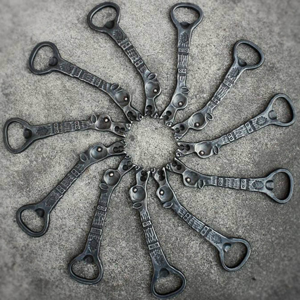 Hand Norse Wolf Bottle Opener Futhark