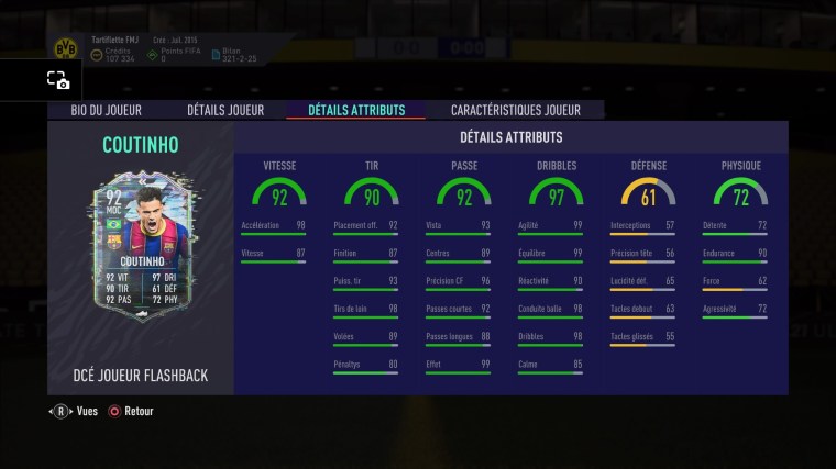 FIFA 21 SOLUTION SBC PHILIPPE COUTINHO 92 FLASHBACK FUT METAL JACKET
