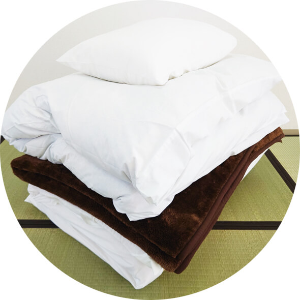 広島市の布団レンタルはアイクリーンサービスがおすすめ/貸しふとん/寝具のリースはお任せ下さい。清潔お布団を借りるなら是非ご利用下さい。