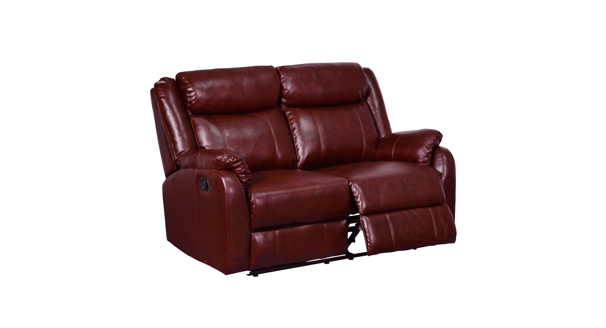 U9303 Burgundy PU Reclining Loveseat by Global Furniture
