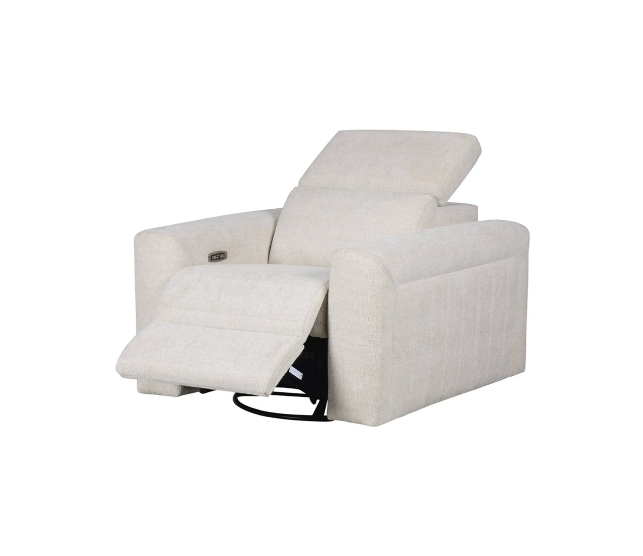 Divani Casa Gering Modern Beige Fabric Power Recliner Chair by VIG