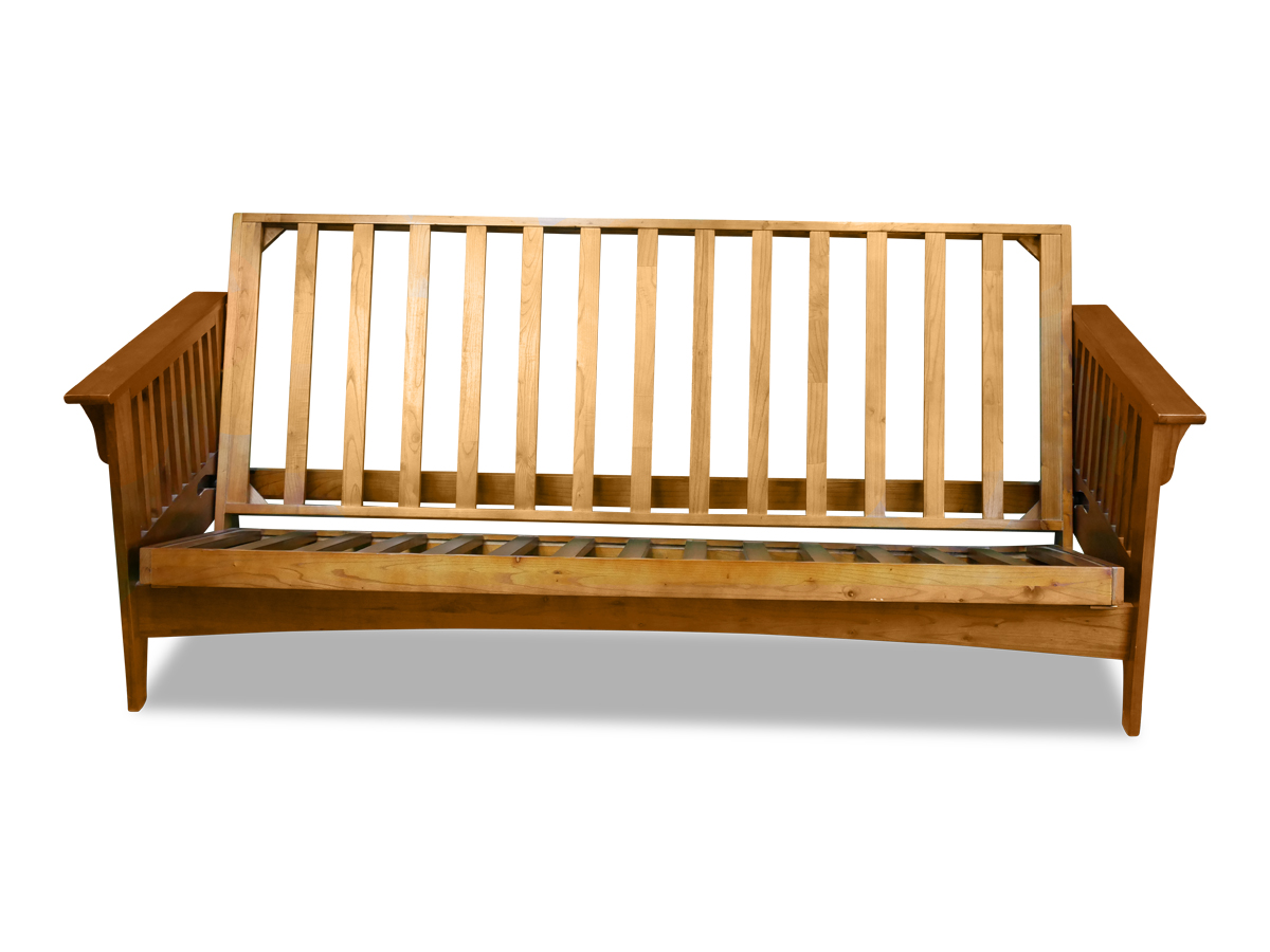 Shaker Wood Futon Frame Only Cherry Oak Futon World