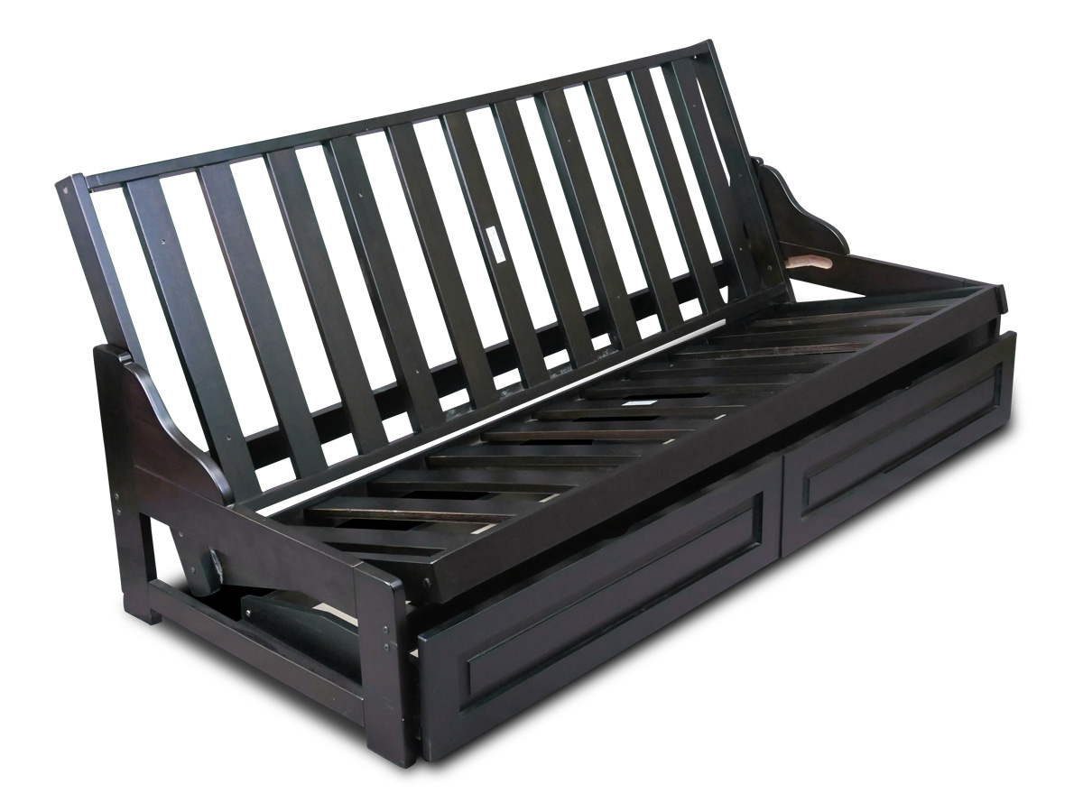 Full Size Bi Fold Futon Sofa Bed Frame Only Baci Living Room