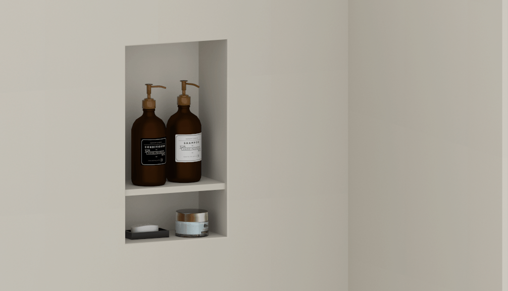 Infiniti Shower Niche Futrus® Solutions with Corian® Design