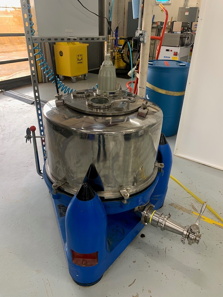 Centrifuge for Sale WVO Designs 50kg w/ perforated basket Equipment