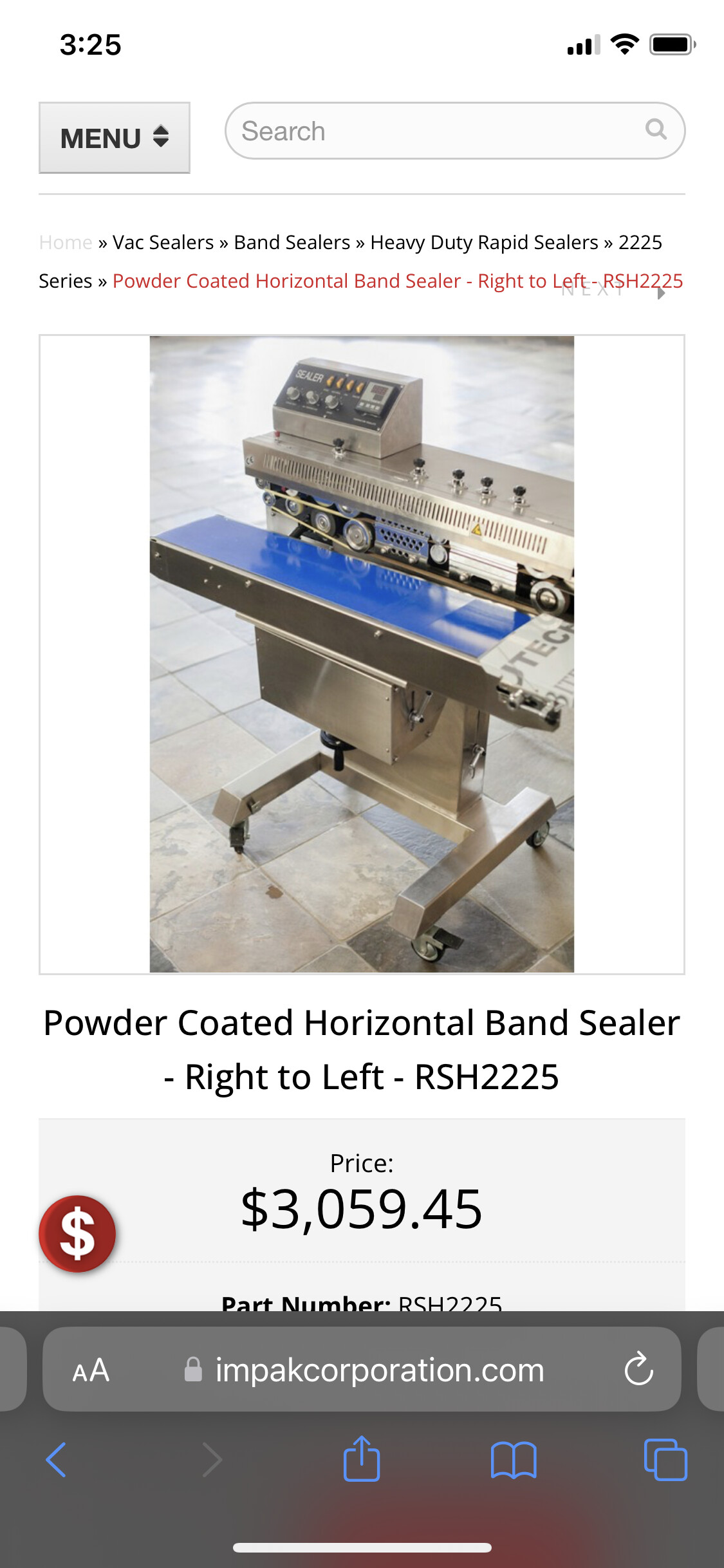 For sale Mylar bag automatic sealer Equipment For Sale Future4200
