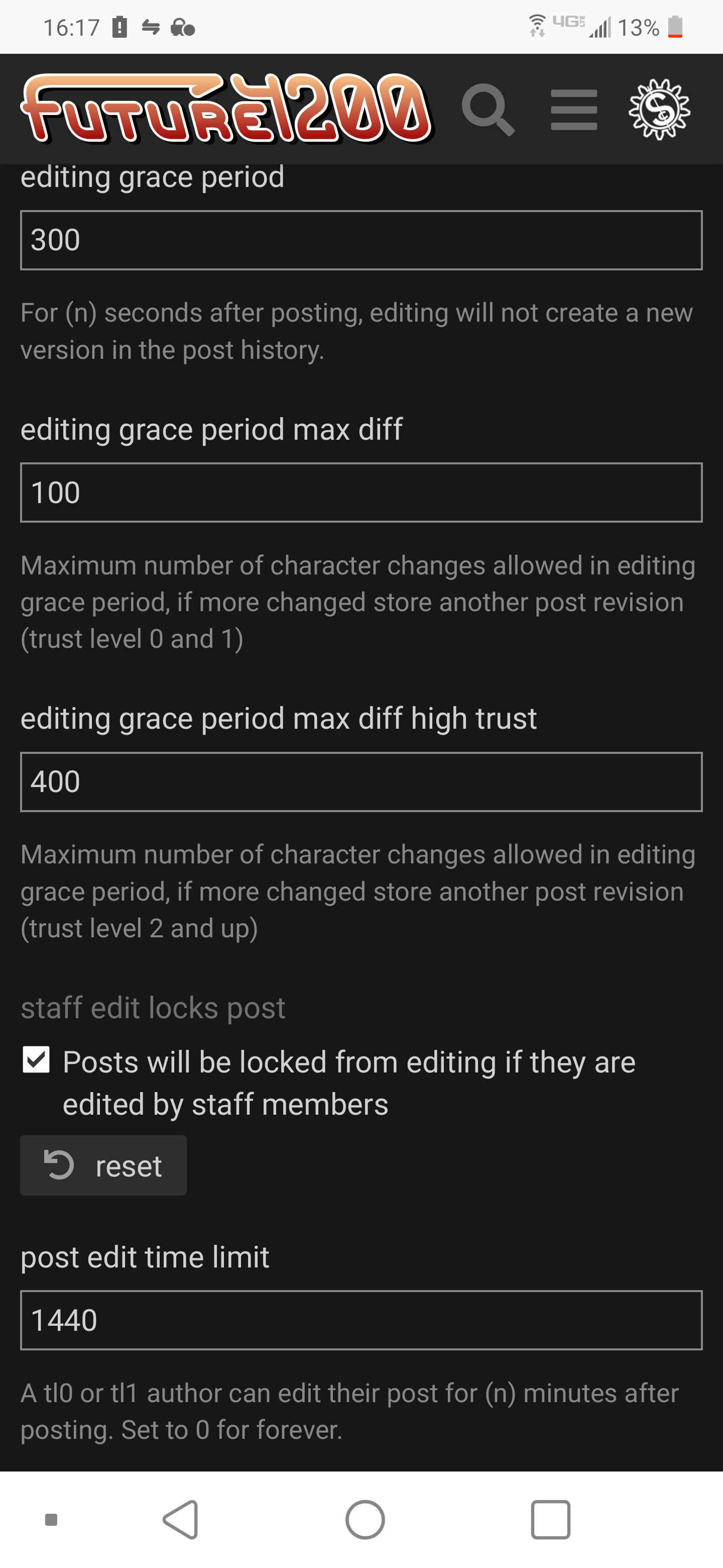 RFC Revision History Grace Period now 10 seconds Site Feedback