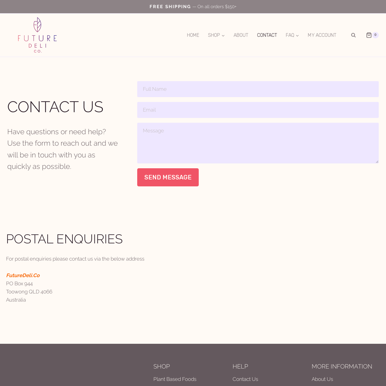 Contact FUTURE DELI.CO