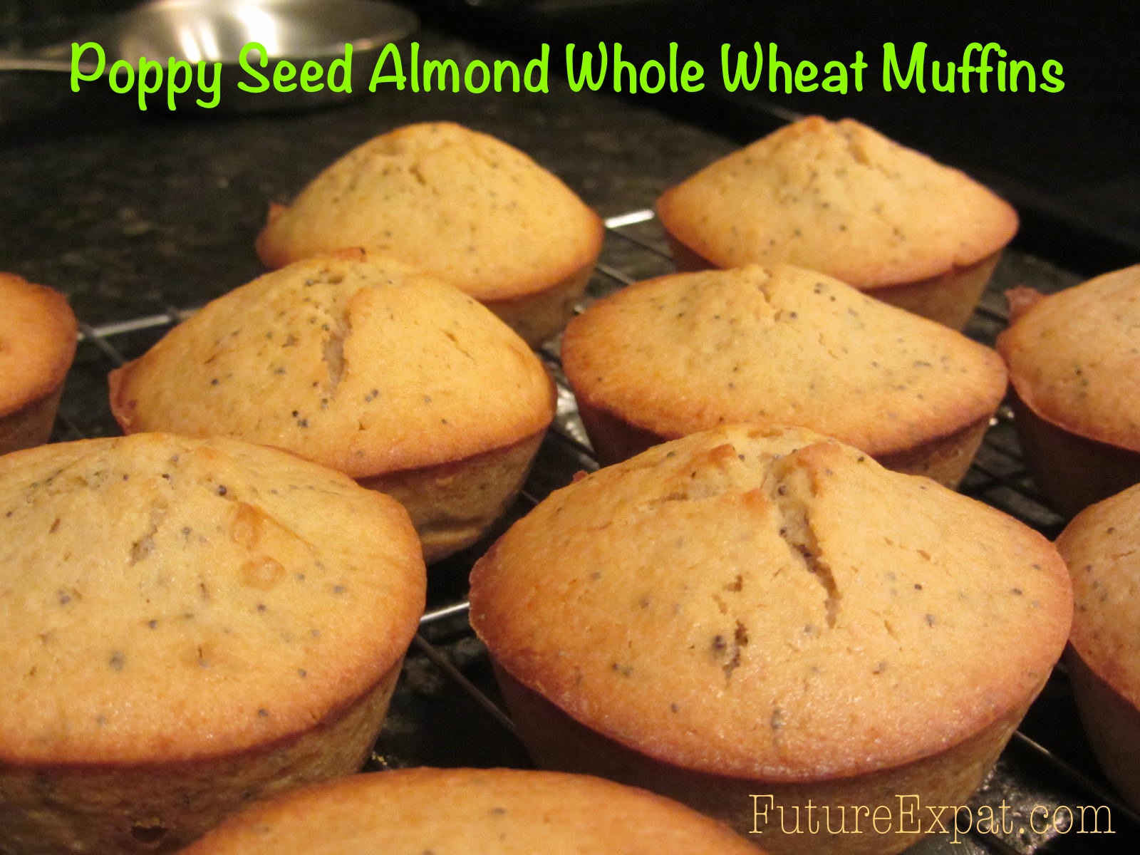 Healthy Recipe Poppy Seed Almond Whole Wheat Muffins Future Expat