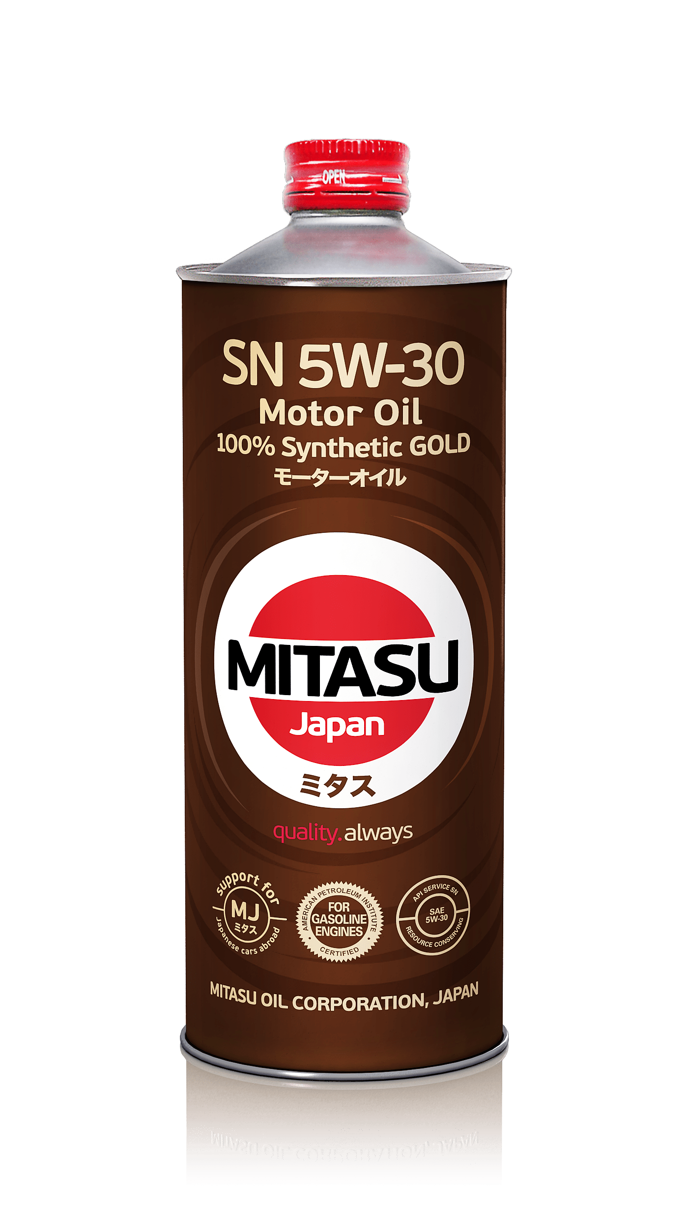 MJ120. MITASU MOTOR OIL SN 5W30 ILSAC GF5 Synthetic Blended Future