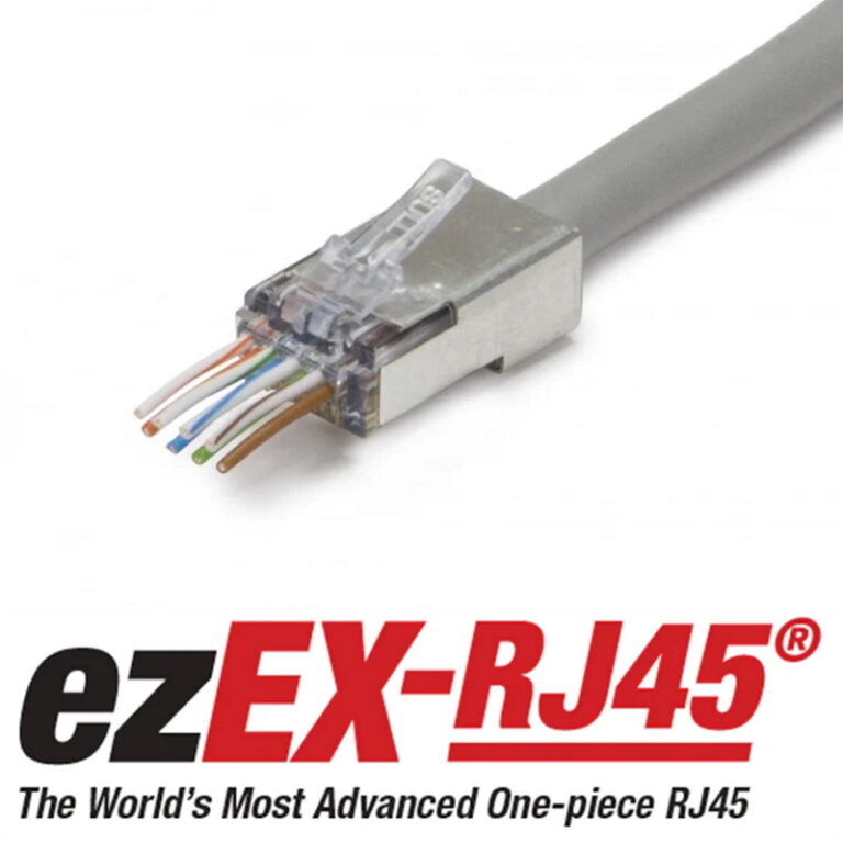 Platinum Tools ezEX RJ45® Connectors Designed for Cat5e/6/6A Cables
