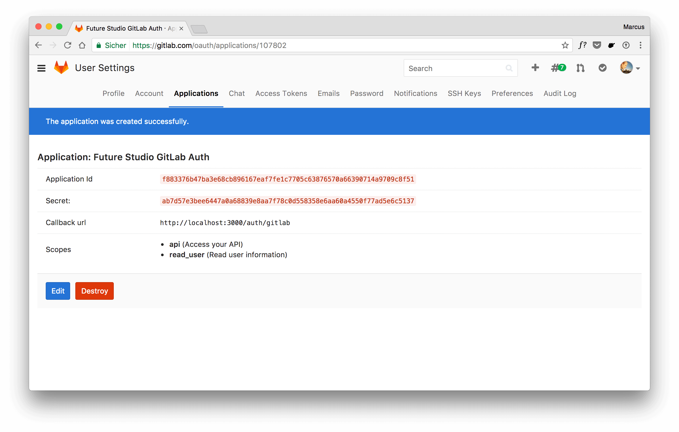 hapi — Authenticate with GitLab And Remember the User