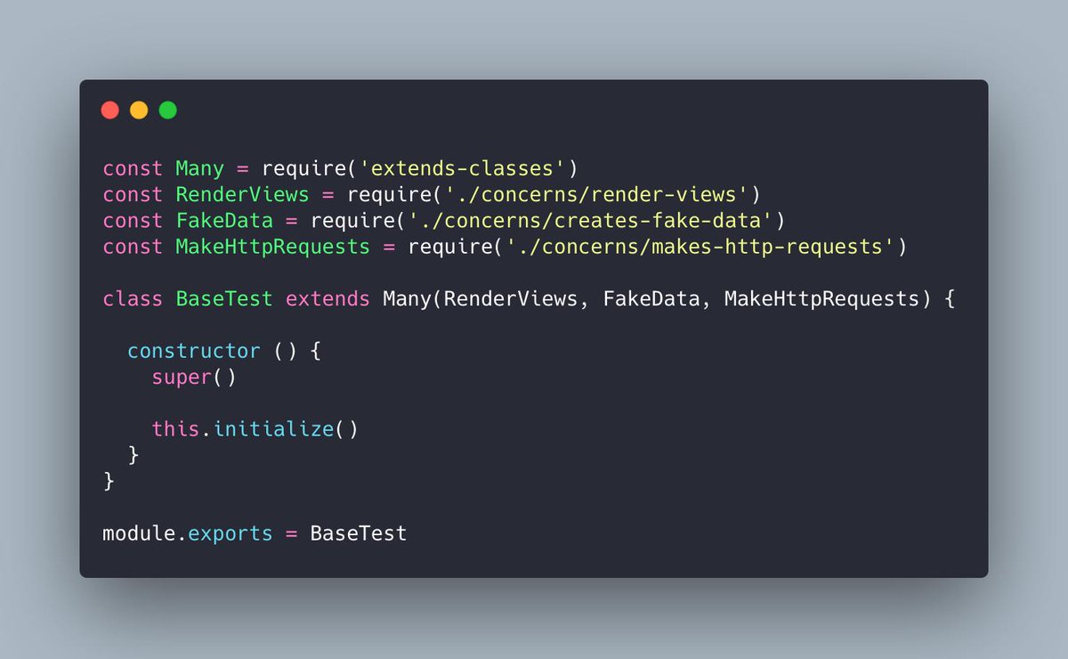 Node.js — Extend Multiple Classes (Multi Inheritance)