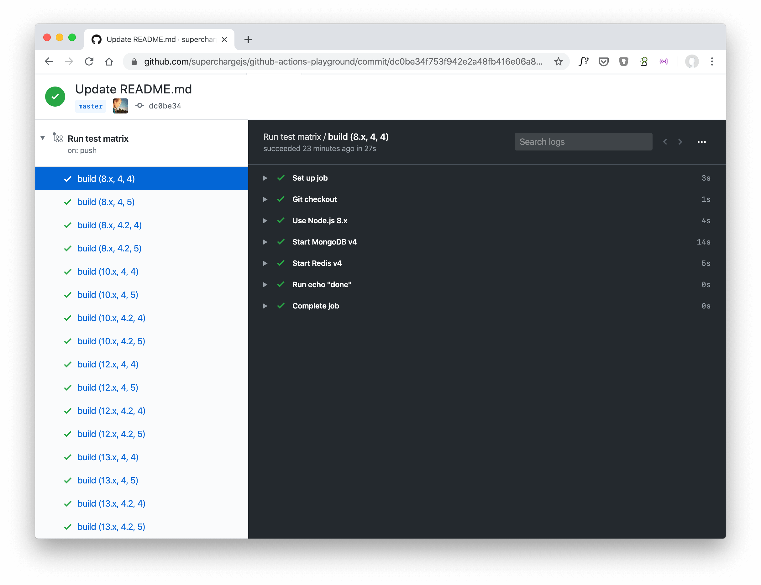 GitHub Actions — Create a Testing Matrix