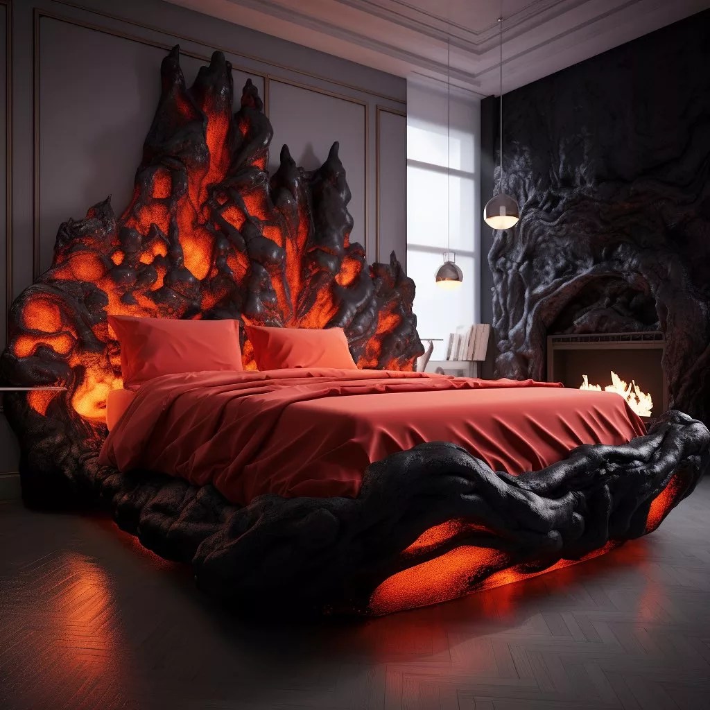 Volcano Bed Celebrating Handmade Craftsmanship