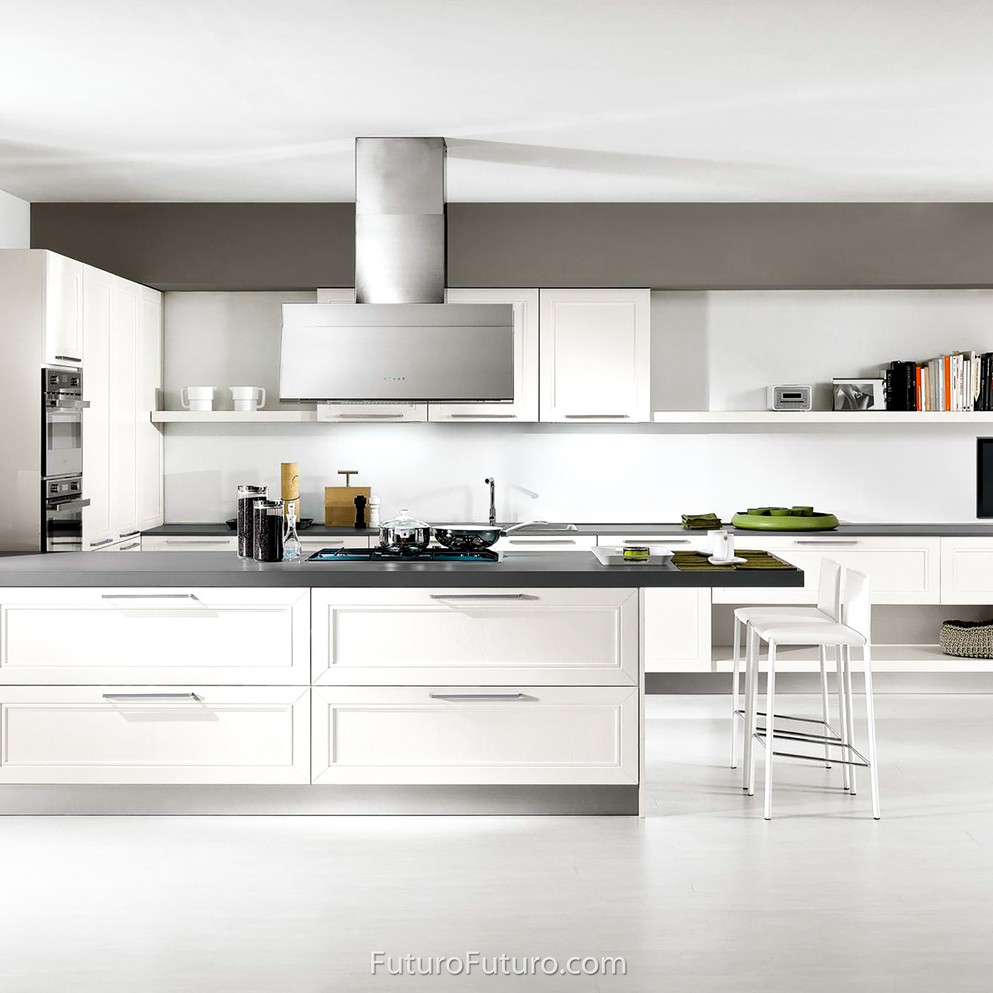 Futuro Futuro 36″ Gullwing White Island Range Hood