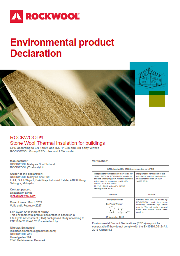 ROCKWOOL Environmental Product Declaration