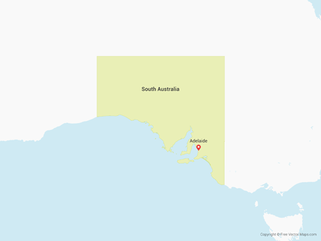 South Australia Map Pdf Vector Map Of South Australia | Free Vector Maps