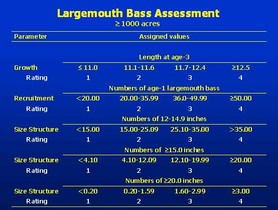 Largemouth Bass Age Chart - Ponasa