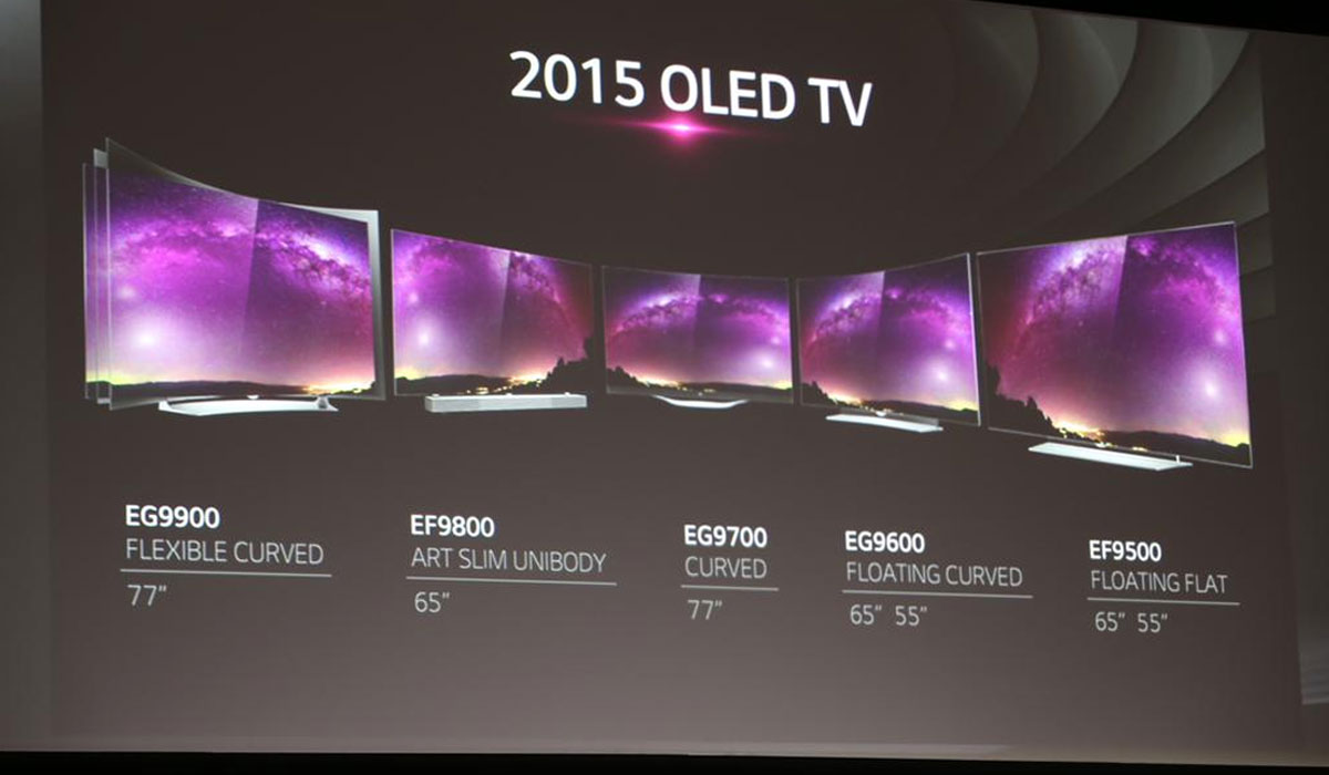 LG 2014 oled tv lineup met 4K oled topmodellen FWD