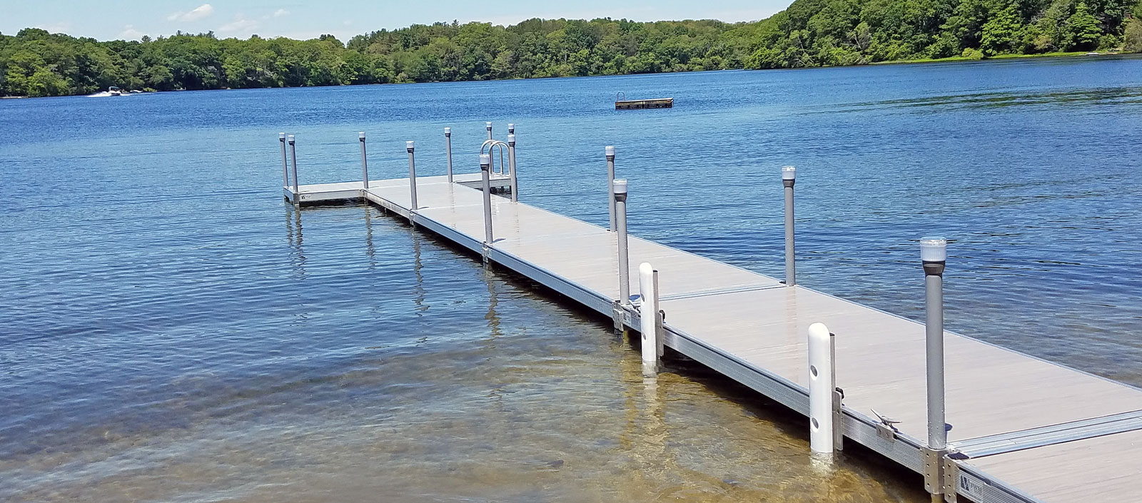 Stationary Boat Dock Kits & Parts Hardware for Building a Pole Dock