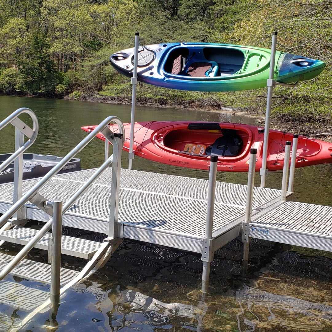 Kayak Rack for FWM Dock FWM Docks & EZ Dock Northeast