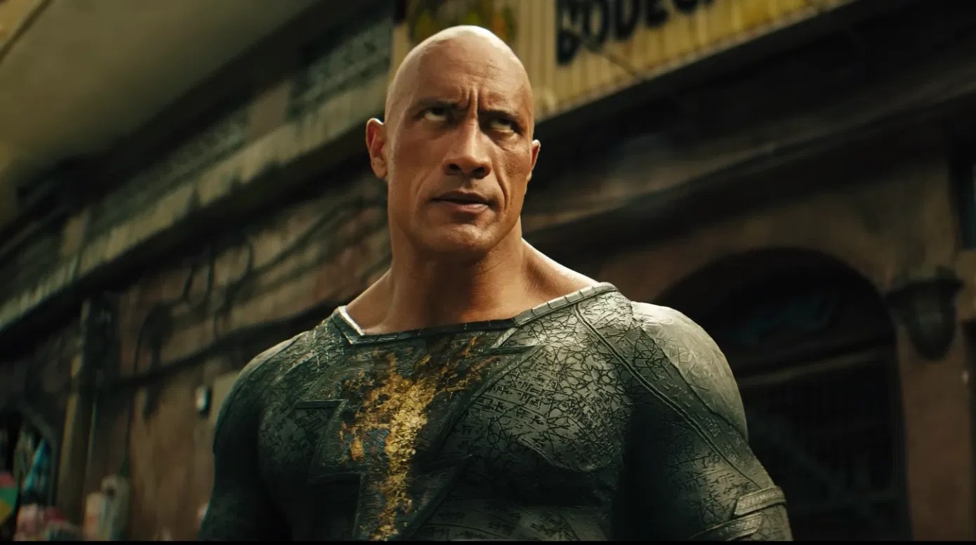 Dwayne Johnson in Black Adam.
