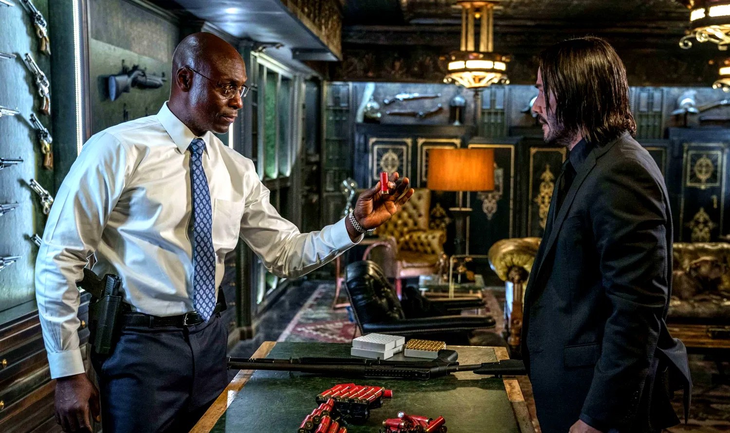 Keanu Reeves and Lance Reddick