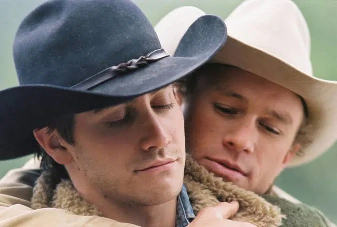 Jake Gyllenhaal and Heath Ledger in Brokeback Mountain