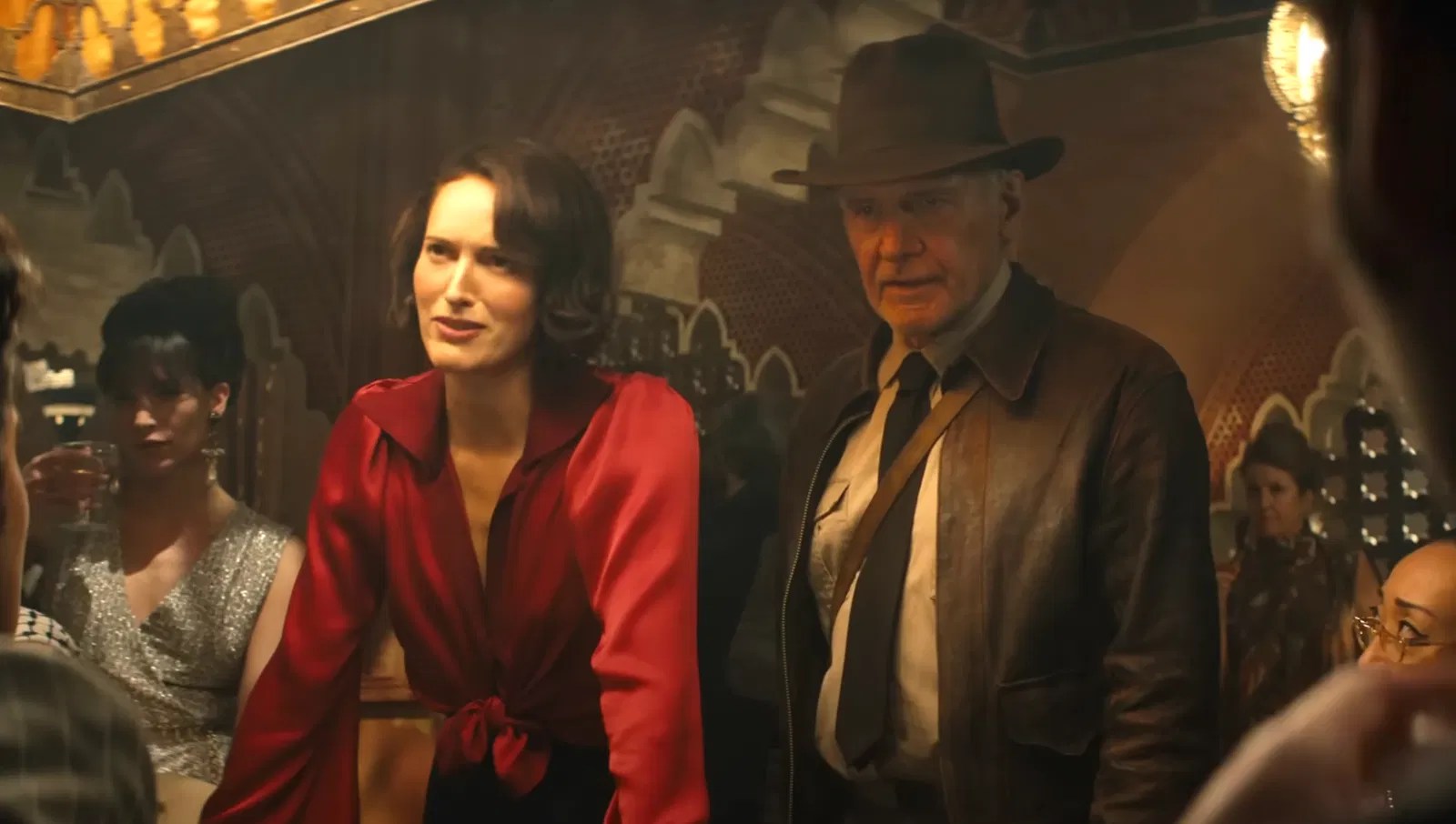 Harrison Ford and Phoebe Waller-Bridge in Indiana Jones 5.