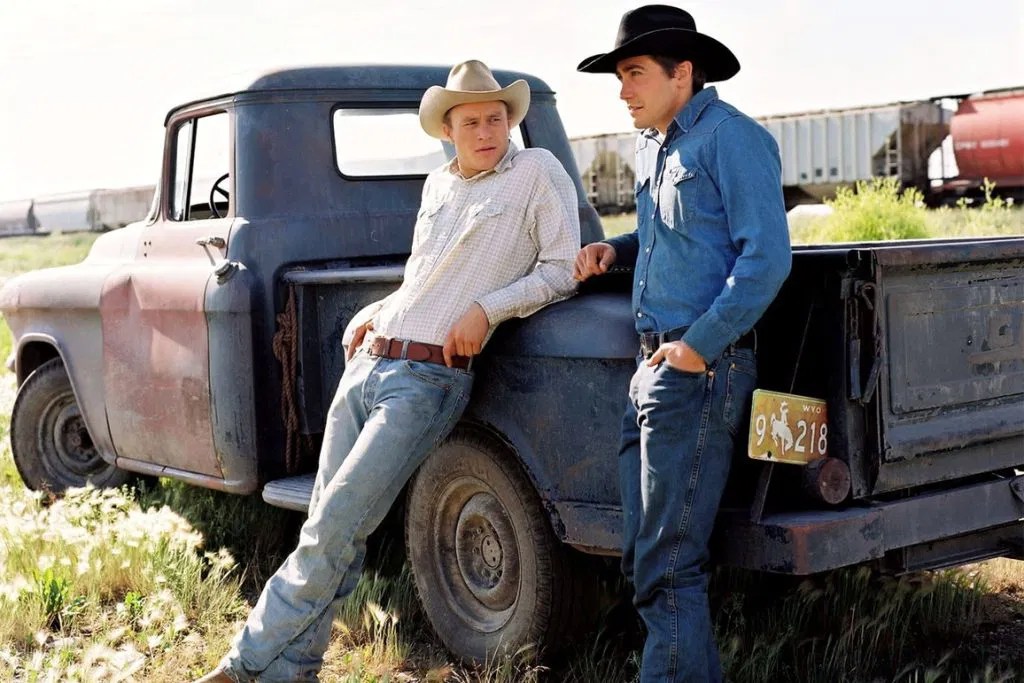 A still from Brokeback Mountain