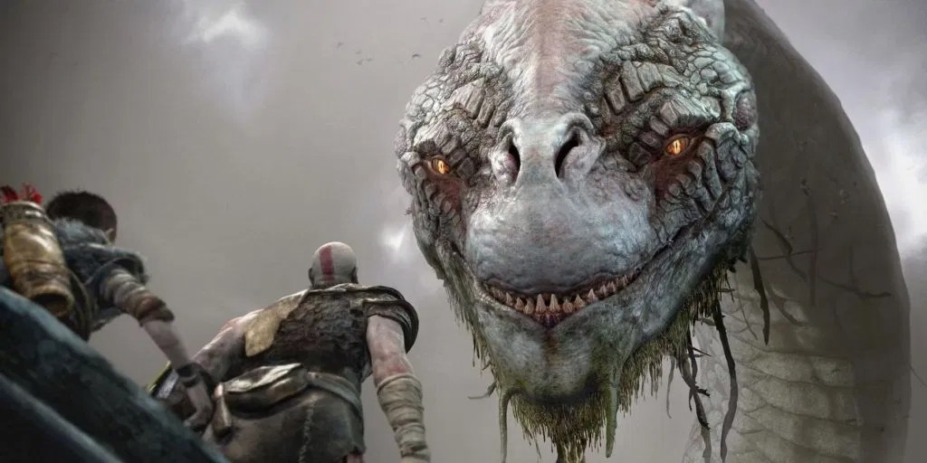 A still from God of War (2018)