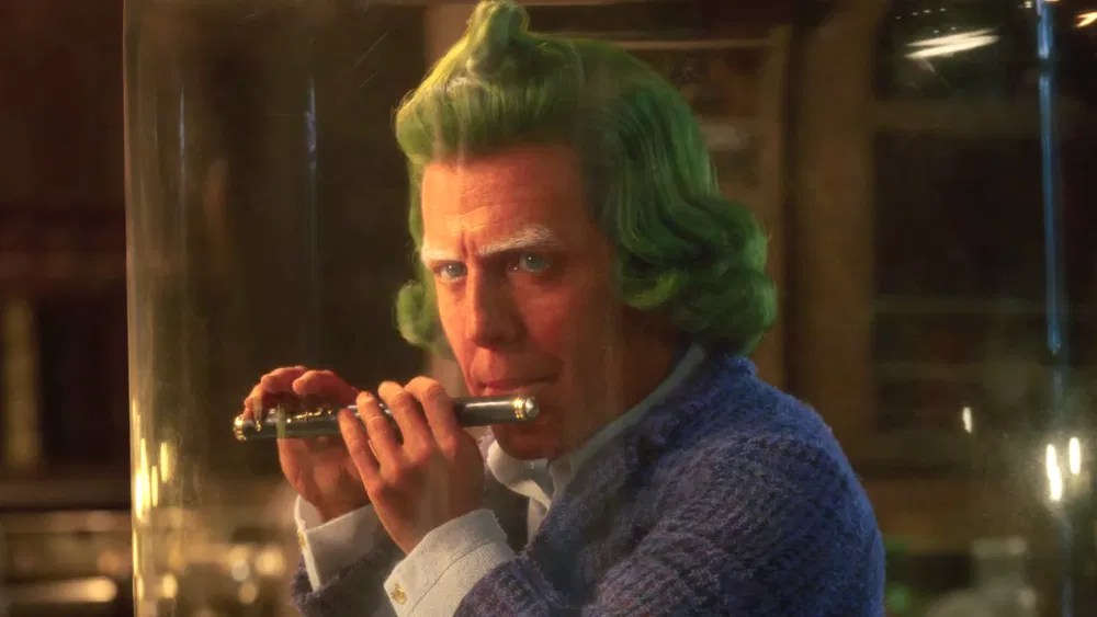 Hugh Grant as Oompa Loompa