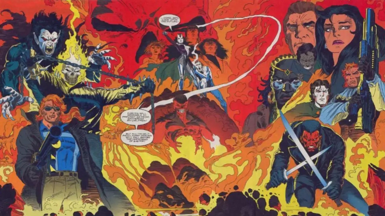 A still from Marvel&rsquo;s Midnight Sons comic