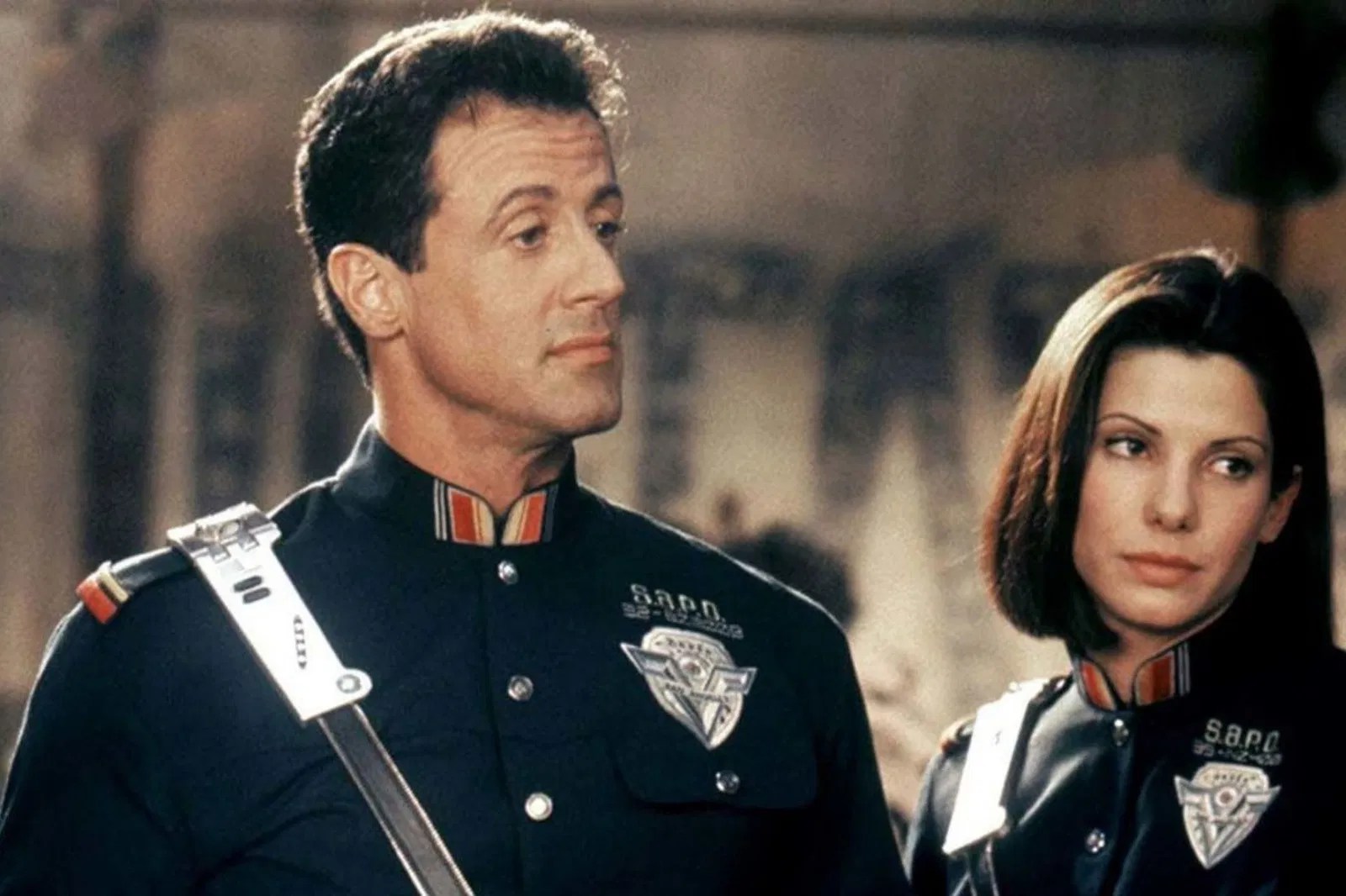 Sylvester Stallone and Sandra Bullock in 1993&rsquo;s Demolition Man