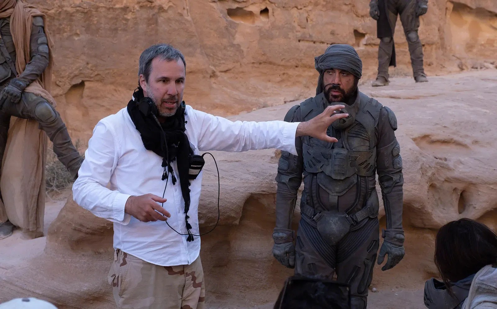 Denis Villeneuve on the sets of Dune