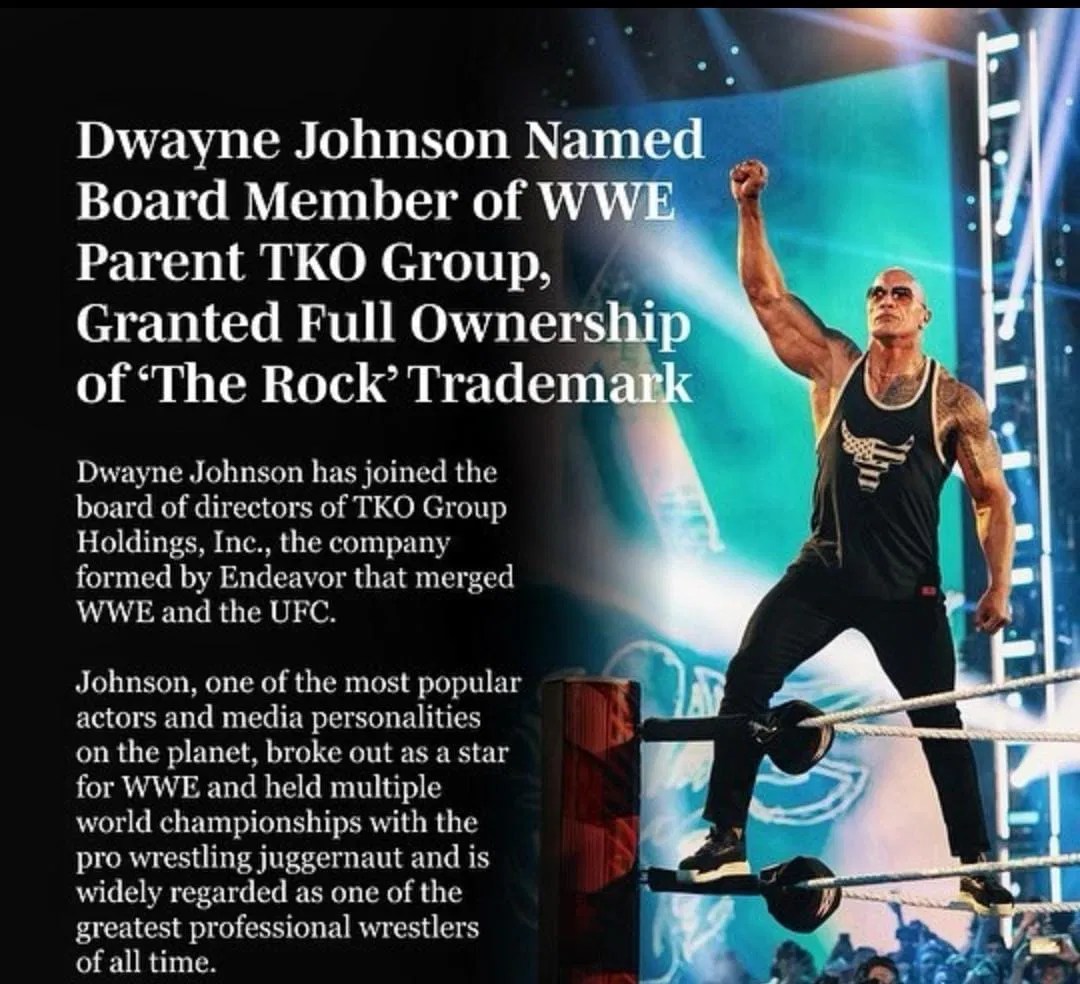 The Rock&rsquo;s announcement