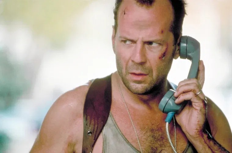Bruce Willis in Die Hard