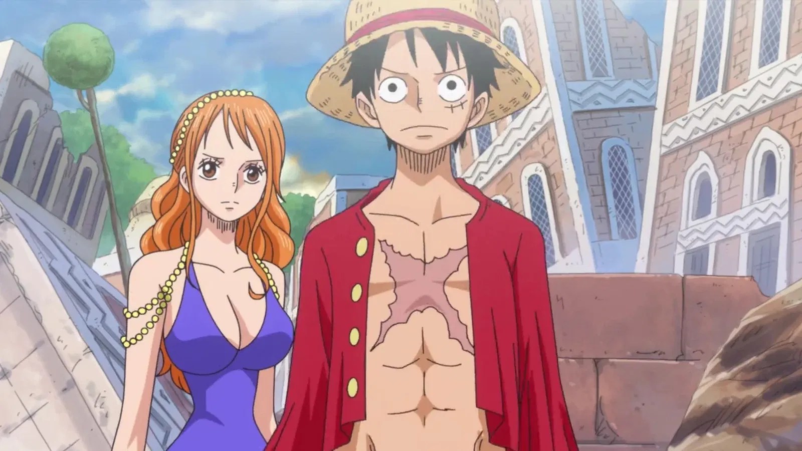 Luffy and Nami
