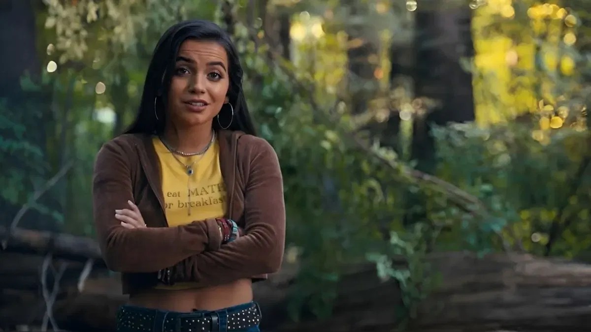 Isabela Merced in a still from Madame Web