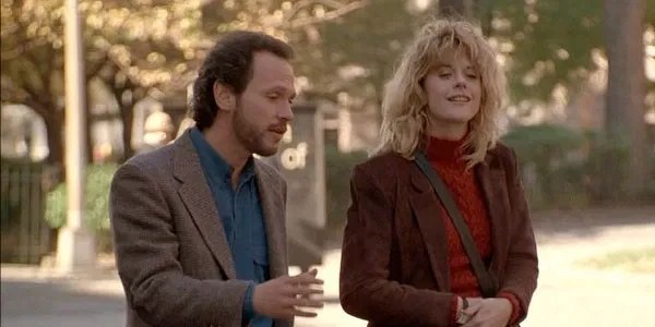 A still from When Harry Met Sally