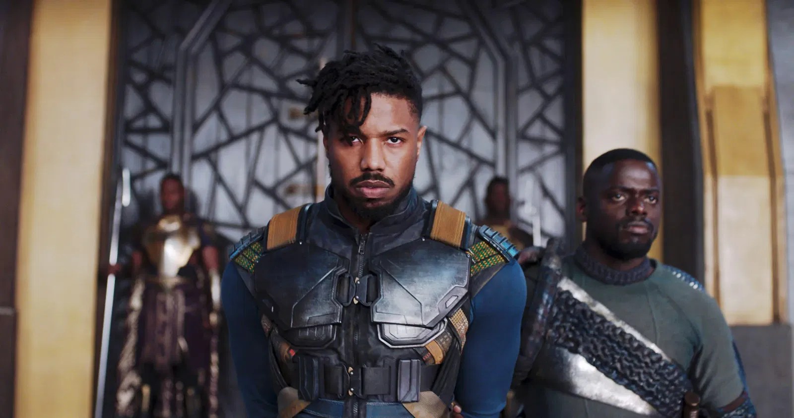 Michael B. Jordan in a still from Black Panther