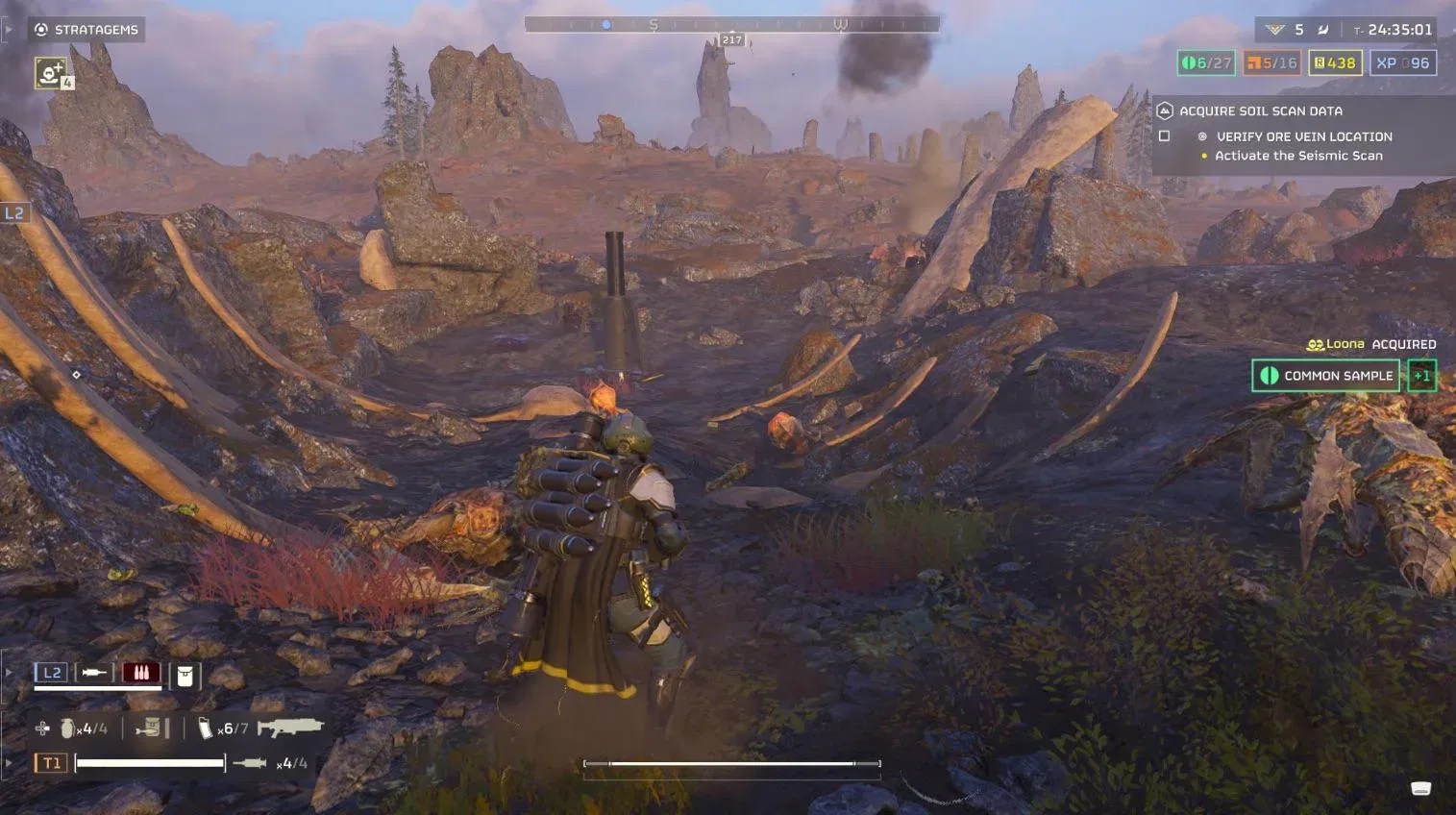 A still of Fossils in Helldivers 2 via u/wither451 on Reddit