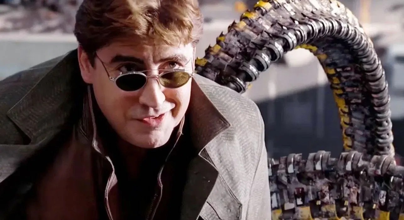 Alfred Molina’s signature look as Doc Ock in Spider-Man 2