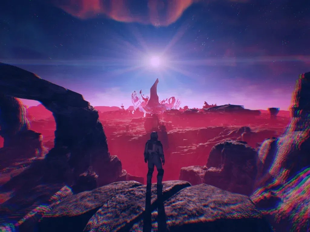 Screenshot of the Shattered Space trailer.