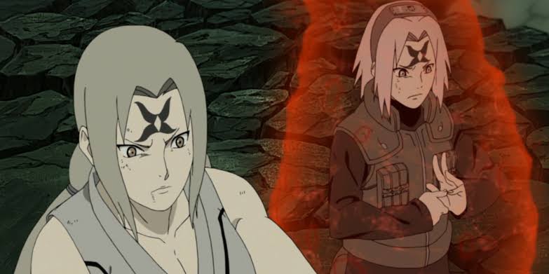Tsunade and Sakura with their Slug Sage mode