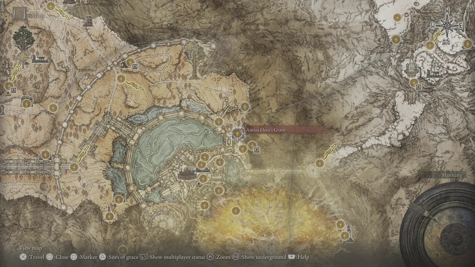 The location of the Draconic Tree Sentinel in Elden Ring